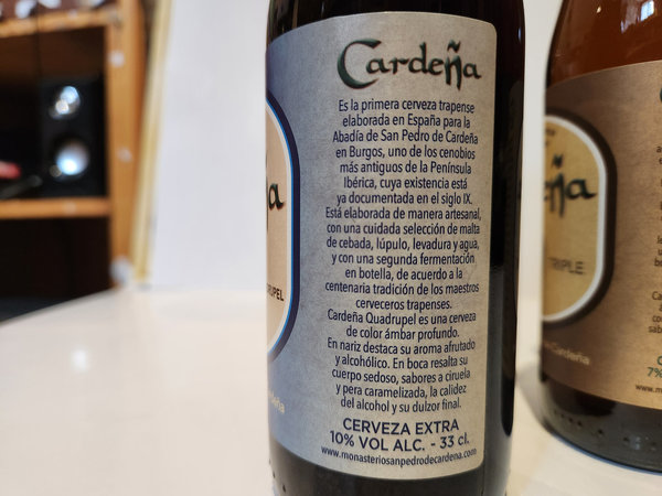 Cerveza Quadruple Cardeña (24 botella)